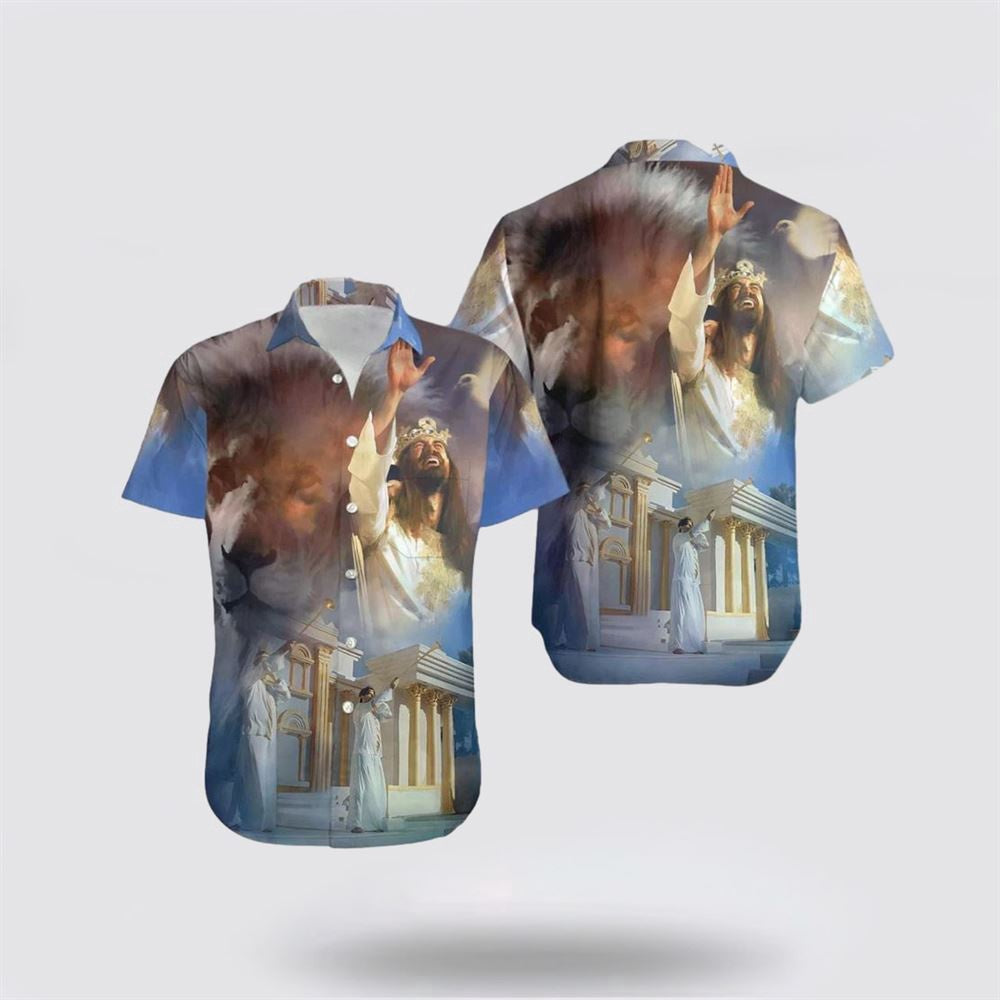 Christian Hawaiian Shirt, Happy Easter Jesus Hawaiian Shirt, Christian Aloha Shirt