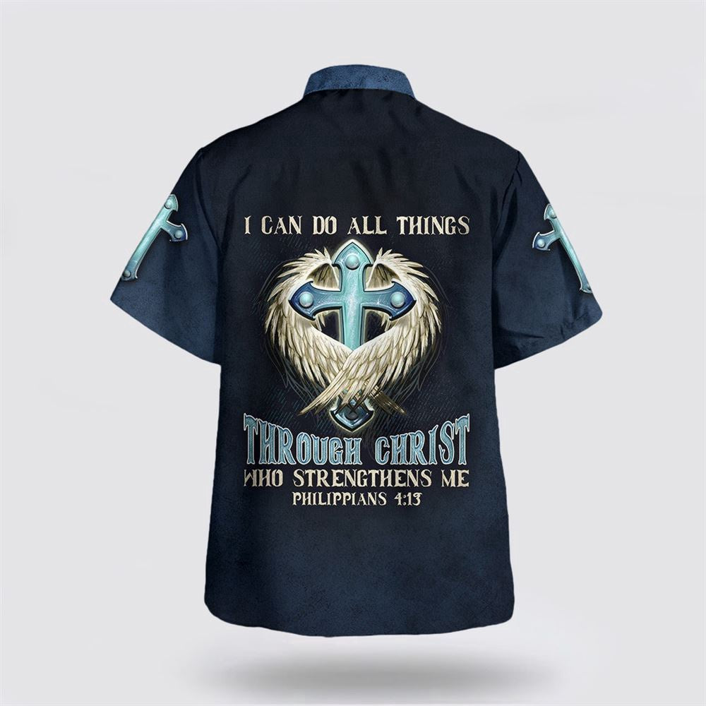 Christian Hawaiian Shirt, I Can Do All Things Through Christ Who Strengthens Me Hawaiian Shirt, Christian Aloha Shirt