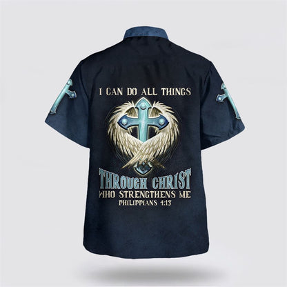 Christian Hawaiian Shirt, I Can Do All Things Through Christ Who Strengthens Me Hawaiian Shirt, Christian Aloha Shirt