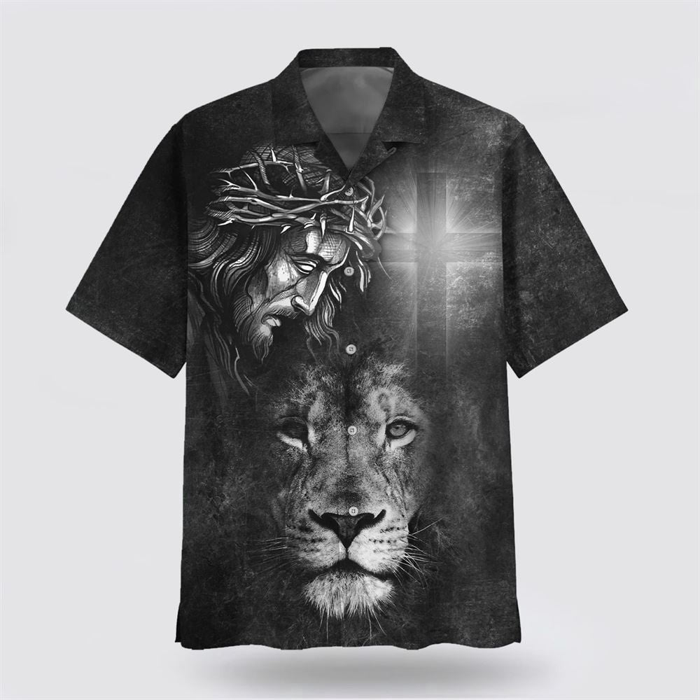 Christian Hawaiian Shirt, Jesus And Lion 3 Hawaiian Shirt, Christian Aloha Shirt