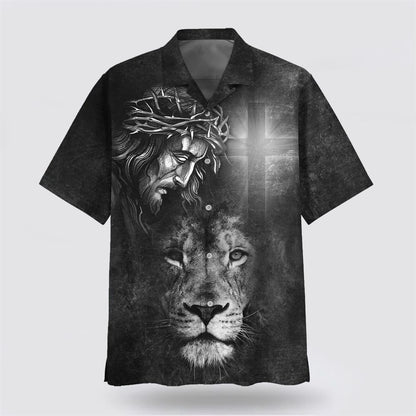 Christian Hawaiian Shirt, Jesus And Lion 3 Hawaiian Shirt, Christian Aloha Shirt