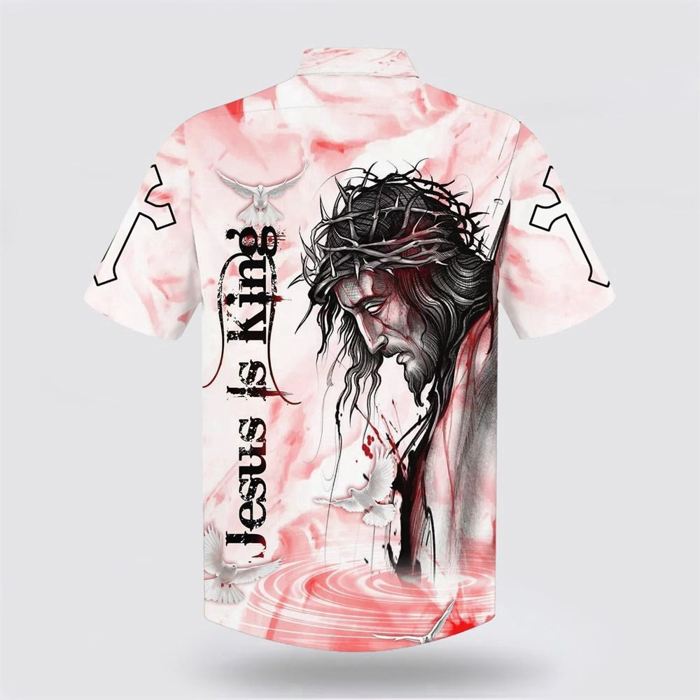 Christian Hawaiian Shirt, Jesus Is King Hawaiian Shirts, Christian Aloha Shirt