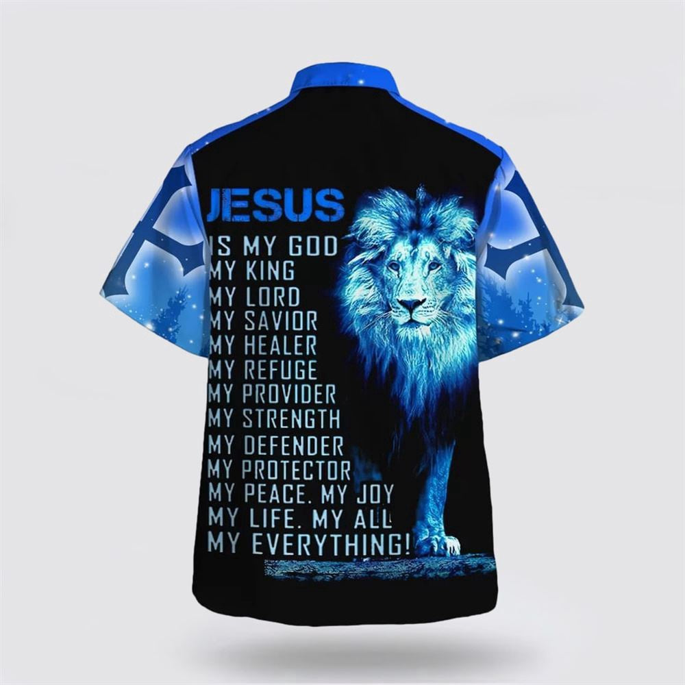 Christian Hawaiian Shirt, Jesus Is My Everything Hawaiian Shirt, Christian Aloha Shirt
