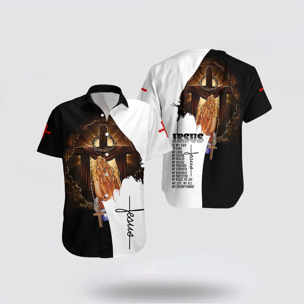 Christian Hawaiian Shirt, Jesus Is My God Hawaiian Shirt, Christian Aloha Shirt