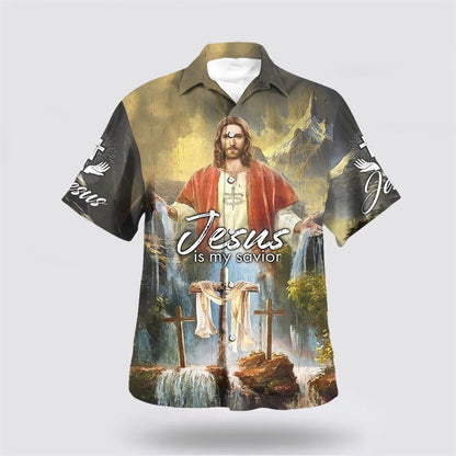 Christian Hawaiian Shirt, Jesus Is My Savior 2 Hawaiian Shirt, Christian Aloha Shirt