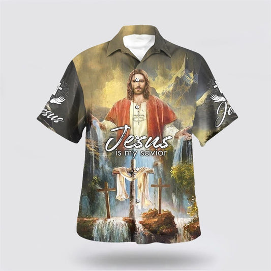 Christian Hawaiian Shirt, Jesus Is My Savior 2 Hawaiian Shirt, Christian Aloha Shirt