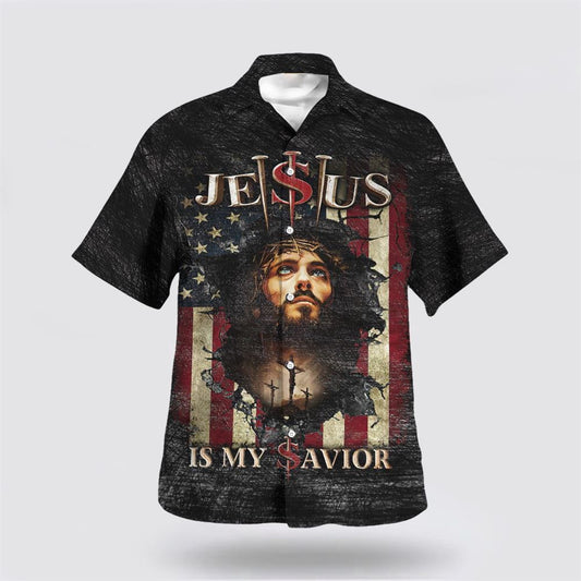 Christian Hawaiian Shirt, Jesus Is My Savior American Hawaiian Shirt, Christian Aloha Shirt