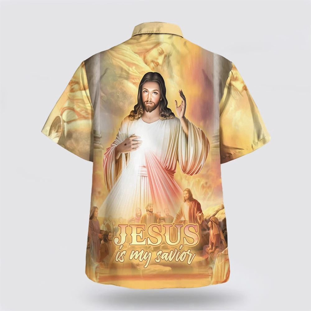 Christian Hawaiian Shirt, Jesus Is My Savior Hawaiian Shirt, Christ With His Disciples Hawaiian Shirts, Christian Aloha Shirt