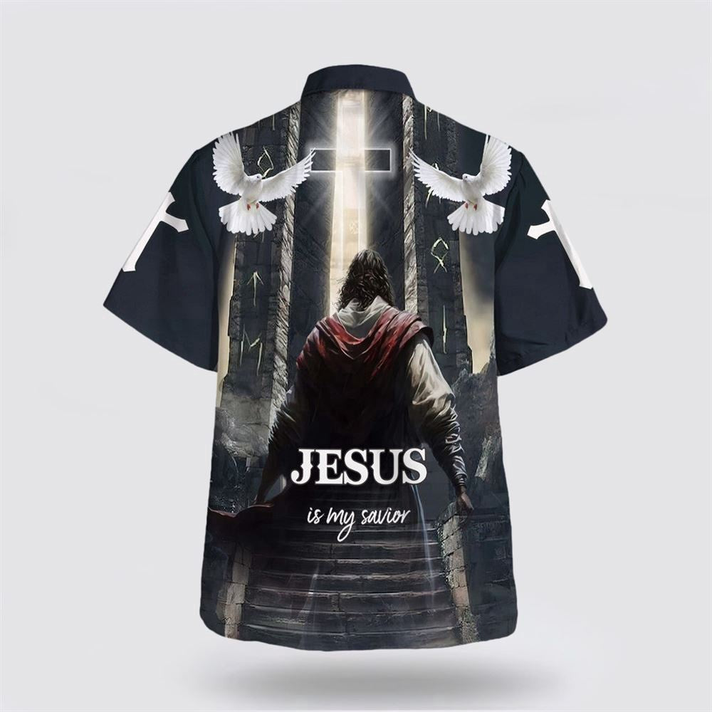 Christian Hawaiian Shirt, Jesus Is My Savior Hawaiian Shirt, Jesus Go To Heaven Hawaiian Shirts, Christian Aloha Shirt