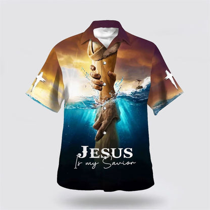 Christian Hawaiian Shirt, Jesus Is My Savior Hawaiian Shirt Take My Hand God Hawaiian Shirts, Christian Aloha Shirt