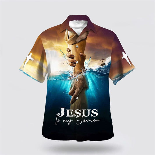 Christian Hawaiian Shirt, Jesus Is My Savior Hawaiian Shirt Take My Hand God Hawaiian Shirts, Christian Aloha Shirt