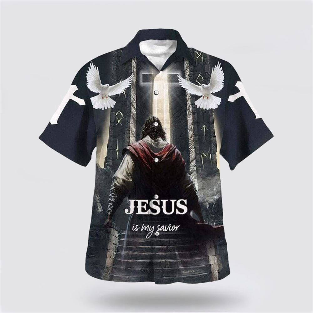 Christian Hawaiian Shirt, Jesus Is My Savior Jesus Go To Heaven Hawaiian Shirt, Christian Aloha Shirt