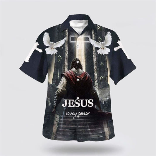 Christian Hawaiian Shirt, Jesus Is My Savior Jesus Go To Heaven Hawaiian Shirt, Christian Aloha Shirt