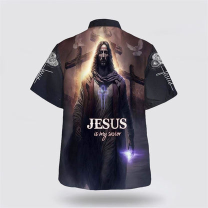 Christian Hawaiian Shirt, Jesus Is My Savior The Resurrection Of Jesus Christ Christian, Christian Aloha Shirt