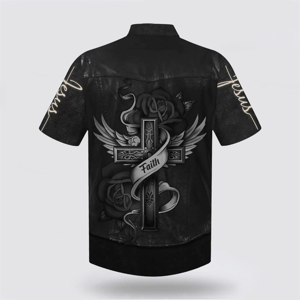 Christian Hawaiian Shirt, Jesus Leaving The Tomb Hawaiian Shirt, He Is Risen Hawaiian Shirts, Christian Aloha Shirt