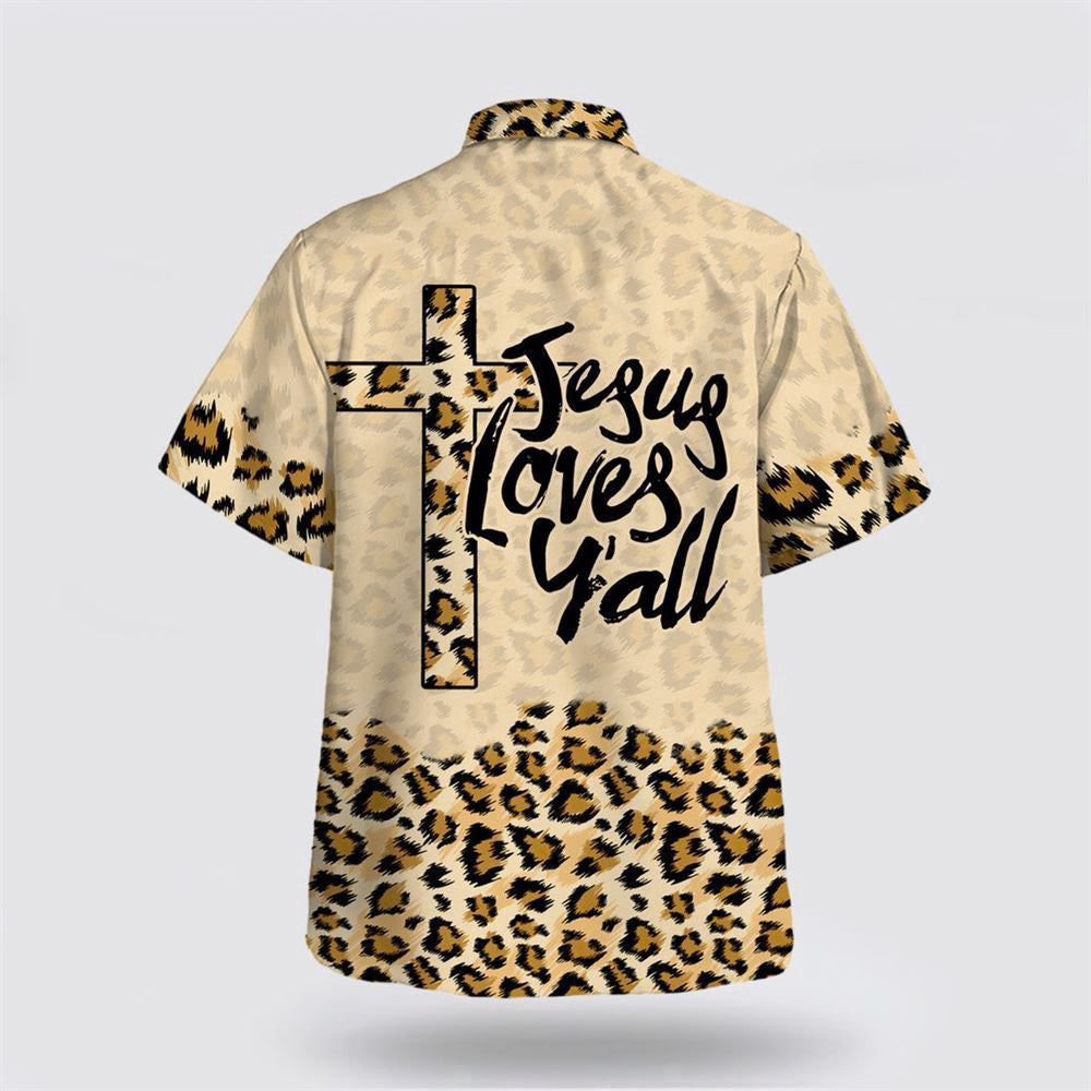 Christian Hawaiian Shirt, Jesus Love Y'all Hawaiian Shirt, Christian Aloha Shirt