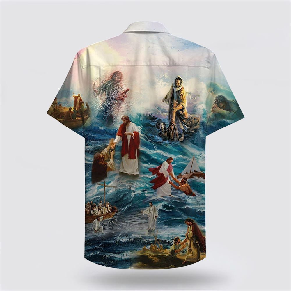 Christian Hawaiian Shirt, Jesus Saved My Life 1 Hawaiian Shirts, Christian Aloha Shirt