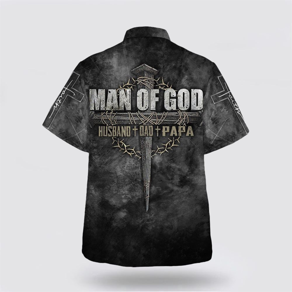 Christian Hawaiian Shirt, Man Of God Husband Dad Papa Hawaiian Shirt, Christian Aloha Shirt