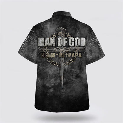 Christian Hawaiian Shirt, Man Of God Husband Dad Papa Hawaiian Shirt, Christian Aloha Shirt