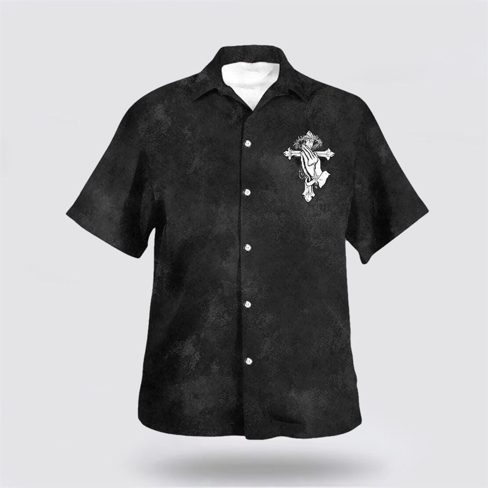 Christian Hawaiian Shirt, Prayer Warriors With Cross Christian Faith Summer Hawaiian Shirt, Christian Aloha Shirt