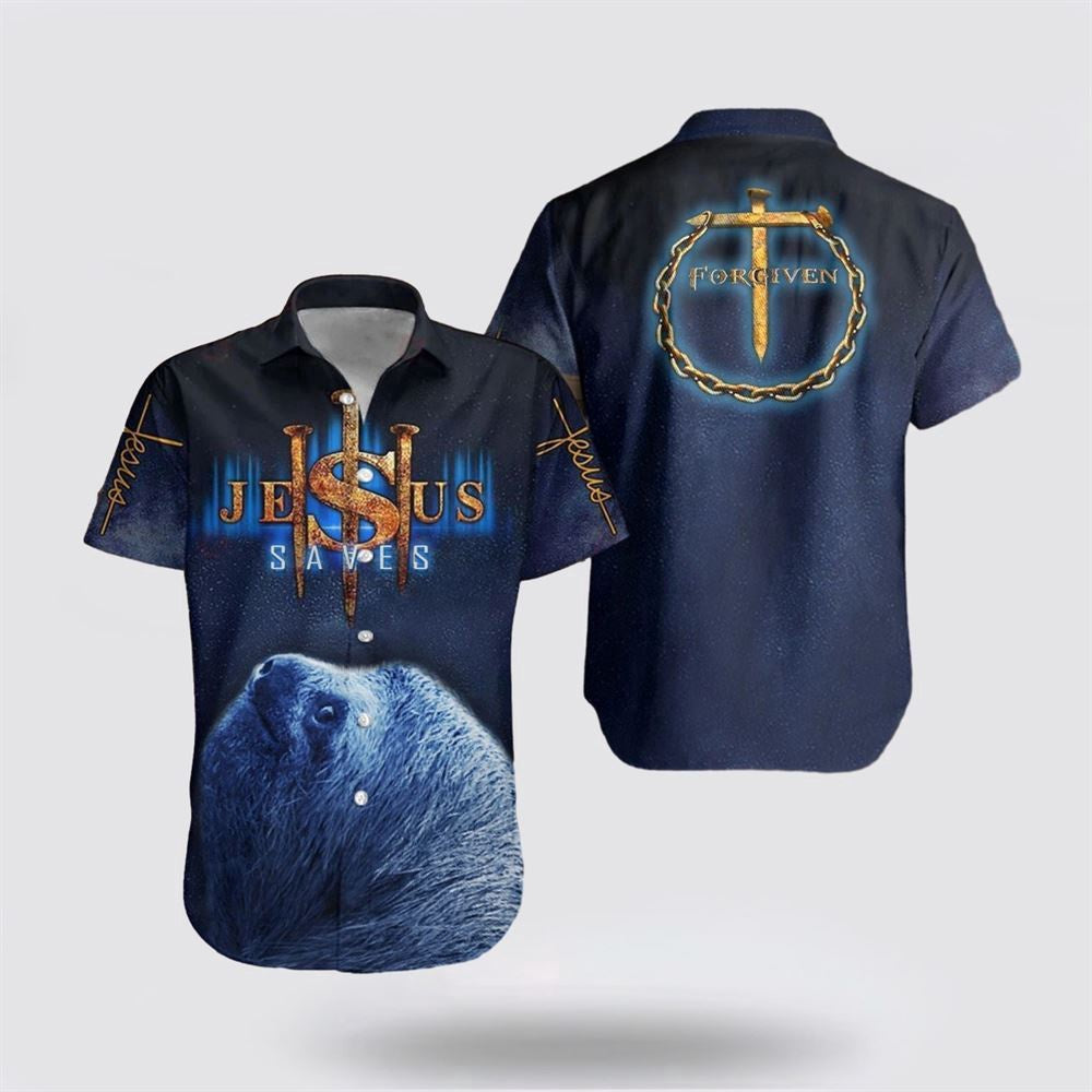 Christian Hawaiian Shirt, Sloth Jesus Save Hawaiian Shirt, Christian Aloha Shirt