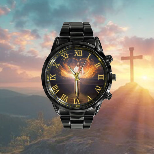 Christian Watch, Jesus Come Back And Open Arms Watch - Scripture Watch - Bible Verse Watch