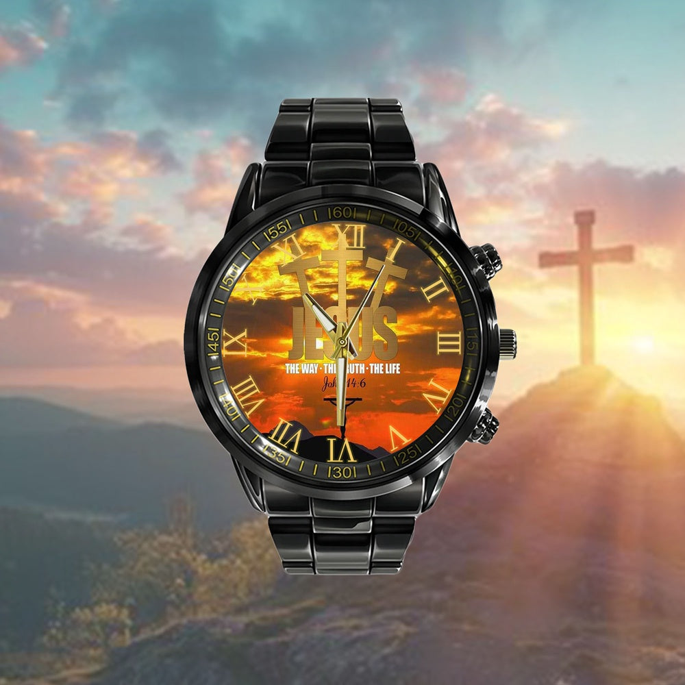 Christian Watch, Jesus The Way The Truth The Life Watch - Scripture Watch - Bible Verse Watch