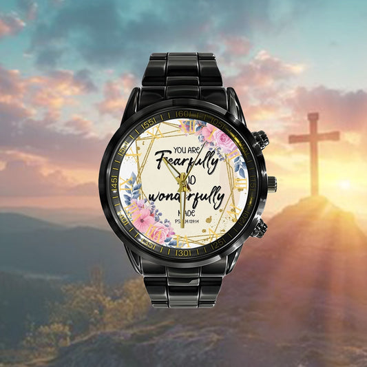 Christian Watch, You Are Fearfully And Wonderfully Made Psalm 13914 Watch - Scripture Watch - Bible Verse Watch