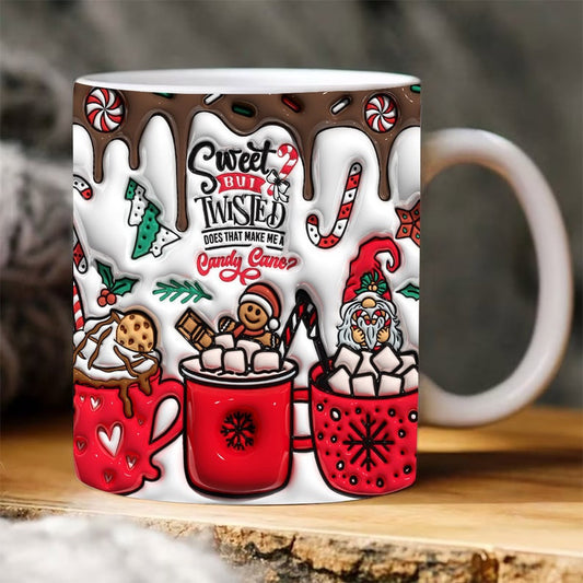 Christmas 3D Mug, 3D Christmas Inflated Mug, 3D, Santa Mug, Gift For Christmas