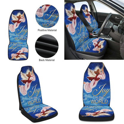 Christmas Angel Joy To The World Cars Seat Cover, Christmas Car Seat Covers, Car Decor Gift