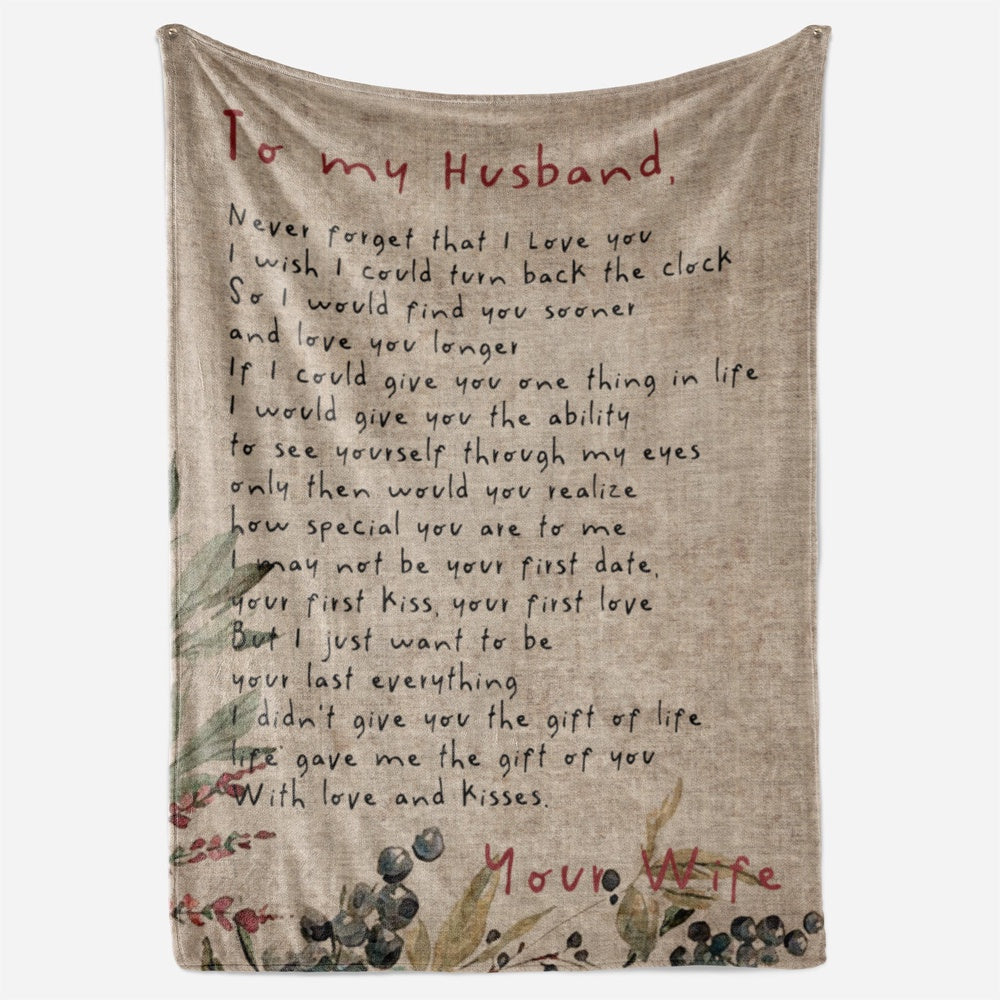 Christmas Blanket Gift For Him, 1St Anniversary Gifts For Him, You Are My Love Blanket, Christmas Blanket