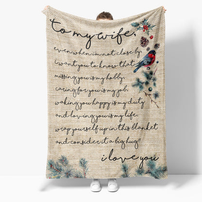 Christmas Blanket Gift For Wife, Gift Ideas For Women, Best Gift For Wife, I Am Not Close Blanket, Christmas Blanket