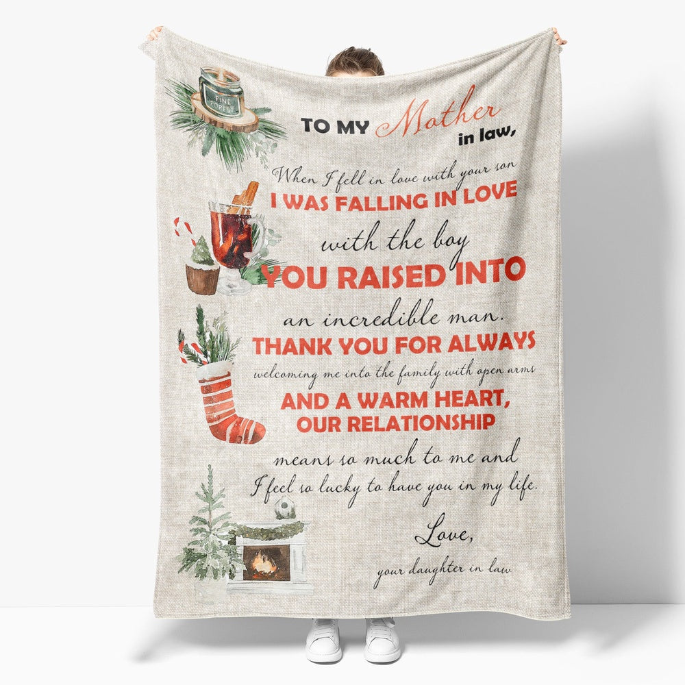 Christmas Blanket Gift Ideas For Mother In Law Our Relationship Means So Much To Me From Daughter In Law Blanket, Christmas Blanket
