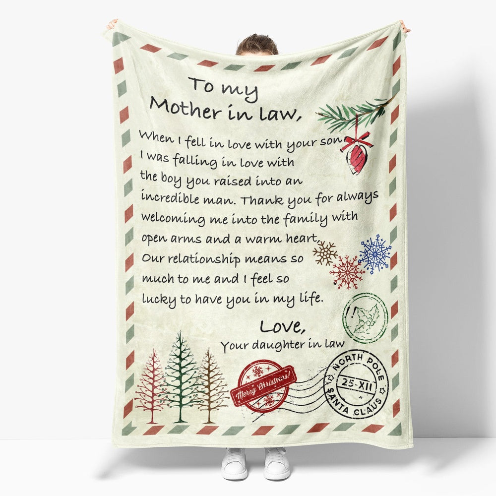 Christmas Blanket Gift Ideas For Mother In Law When I Fell In Love With Your Son From Daughter In Law Blanket, Christmas Blanket