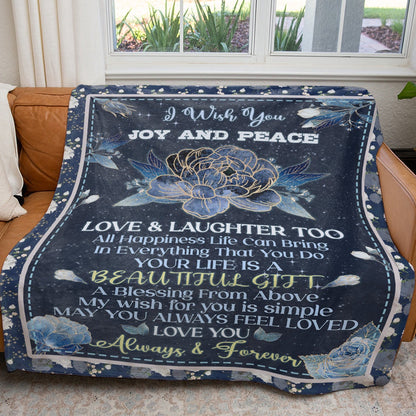 Christmas Blanket Gift Ideas, Winter Floral Blanket Merry Christmas Wishes Blanket Blanket, Christmas Blanket