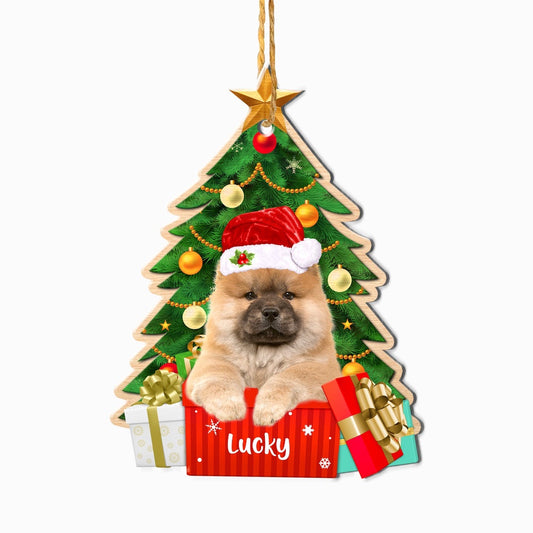 Christmas Dog Ornament, Personalized Chow Chow Christmas Tree Ornament, New Dog Christmas Ornament