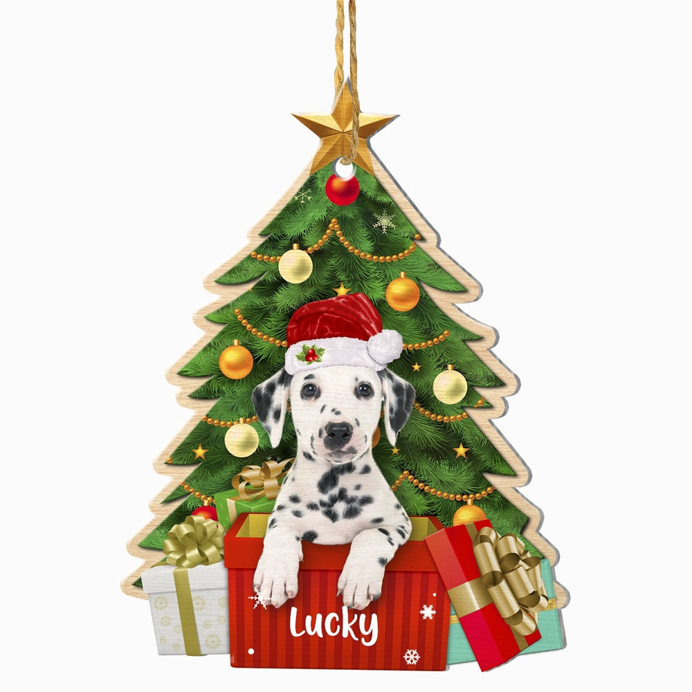 Christmas Dog Ornament, Personalized Dalmatian Christmas Tree Ornament, New Dog Christmas Ornament