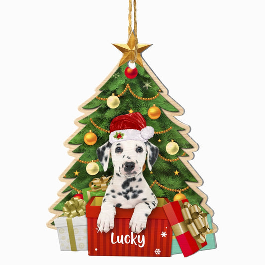 Christmas Dog Ornament, Personalized Dalmatian Christmas Tree Ornament, New Dog Christmas Ornament