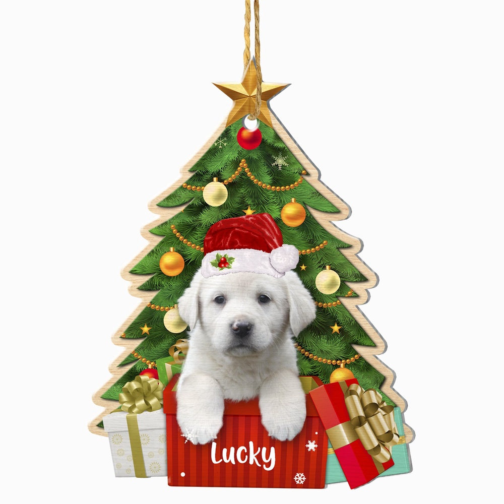 Christmas Dog Ornament, Personalized Great Pyrenees Christmas Tree Ornament, New Dog Christmas Ornament