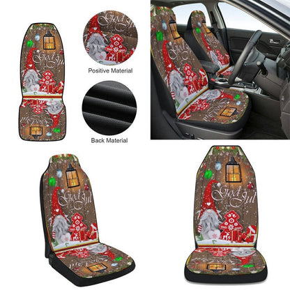 Christmas Gnomes Cars Seat Cover, Christmas Car Seat Covers, Car Decor Gift