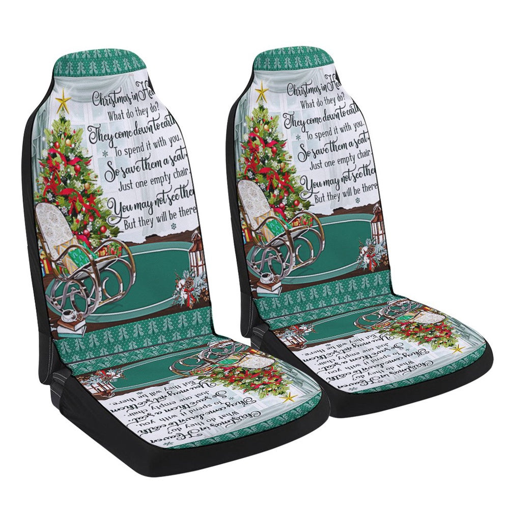 Christmas In Heaven Christmas Memorial Cars Seat Cover, Christmas Car Seat Covers, Car Decor Gift