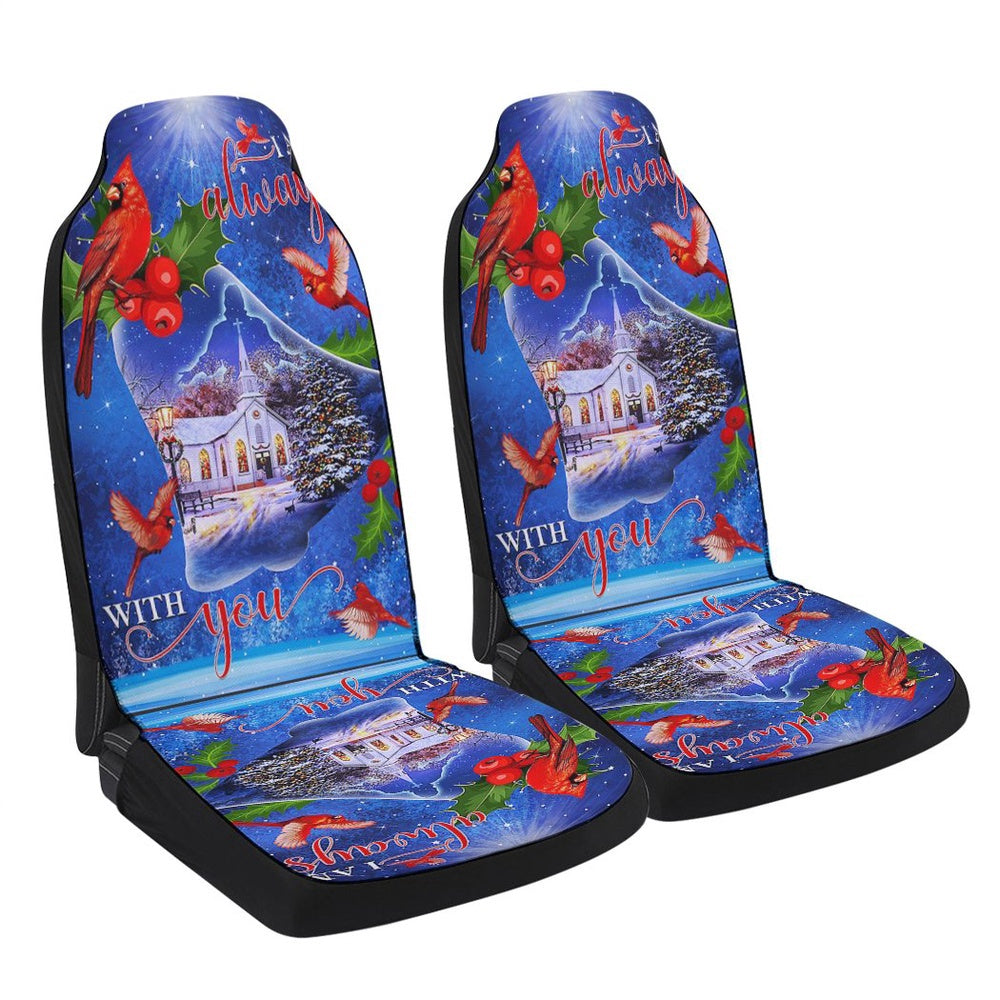 Christmas Jesus Cardinal Cars Seat Cover, Christmas Car Seat Covers, Car Decor Gift