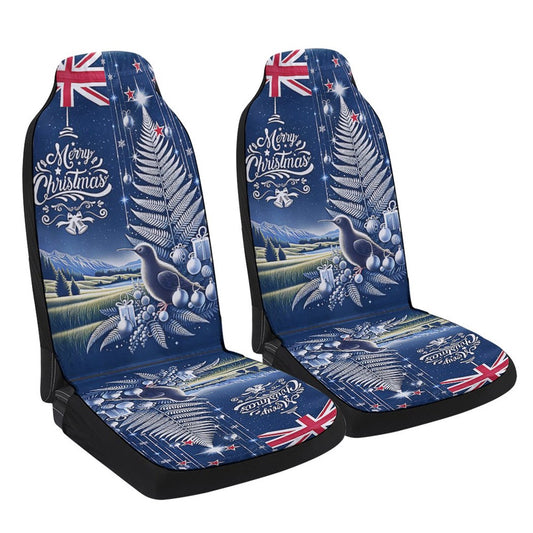 Christmas Kiwi Birds Silver Fern New Zealand Cars Seat Cover, Christmas Car Seat Covers, Car Decor Gift