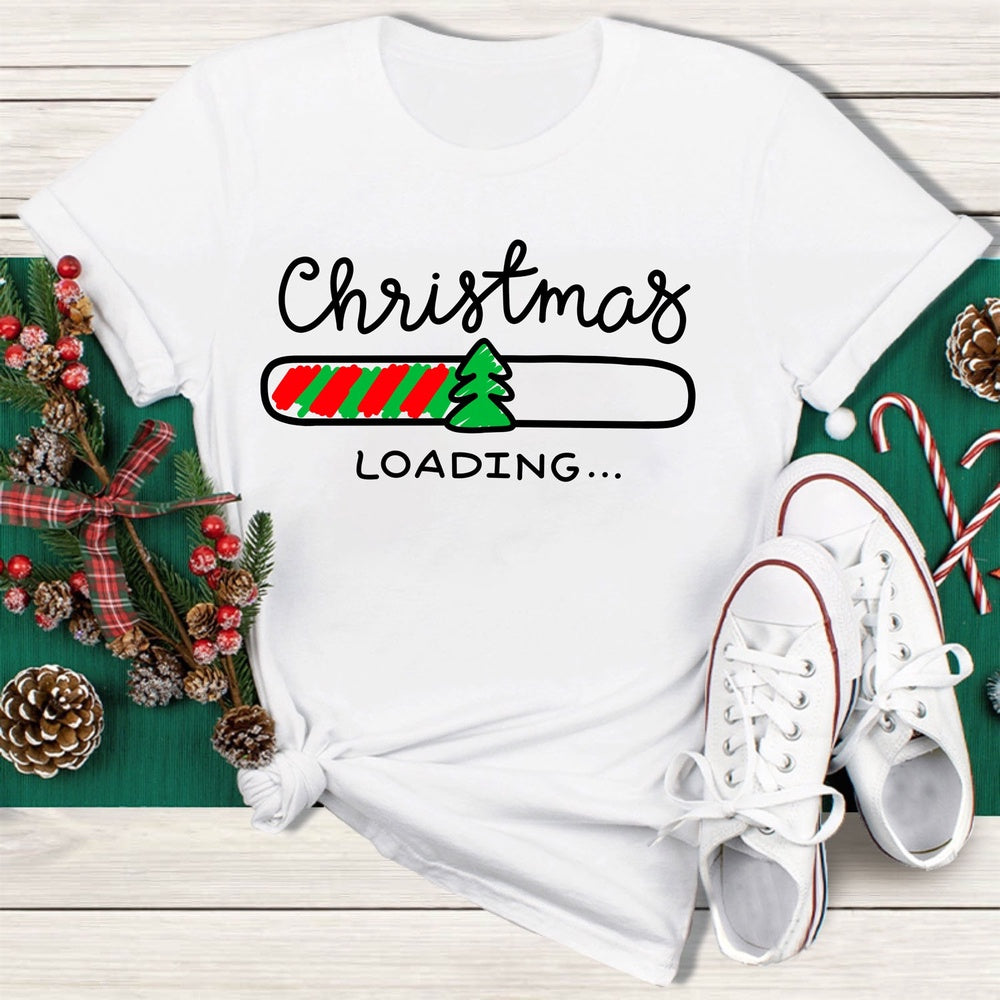 Christmas Loading T Shirt, Merry T Shirt, Unisex Christmas Shirts