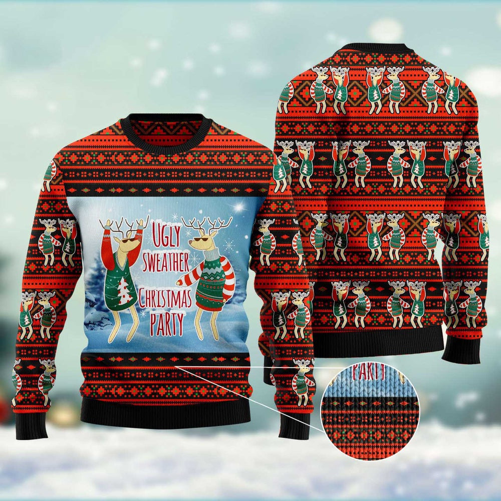 Christmas Party Ugly Christmas Sweater, Funny Xmas Sweater, Sweater Xmas