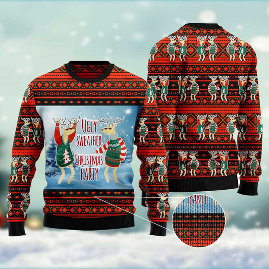 Christmas Party Ugly Christmas Sweater, Funny Xmas Sweater, Sweater Xmas