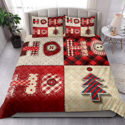 Christmas Quilt Set, Ho Ho Homas Patchworkmass Quilt Blanket
