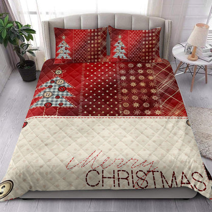 Christmas Quilt Set, Merrymas Pine Treesmasmass Quilt Blanket