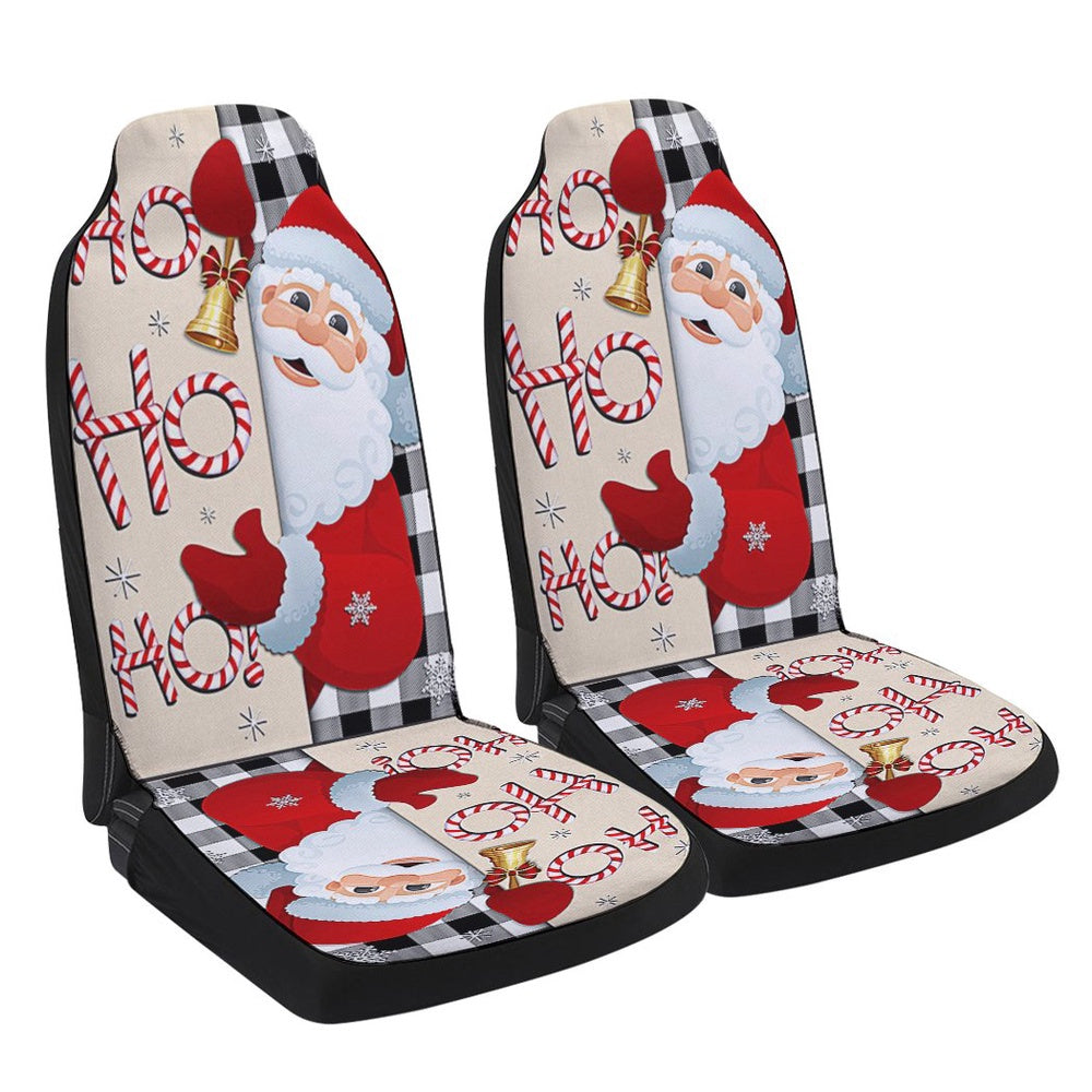 Christmas Santa Claus Home Ho Ho Ho Cars Seat Cover, Christmas Car Seat Covers, Car Decor Gift