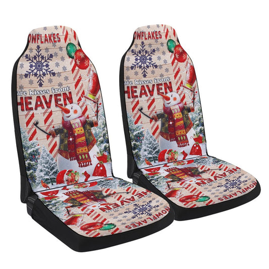 Christmas Snowman American Cars Seat Cover, Christmas Car Seat Covers, Car Decor Gift